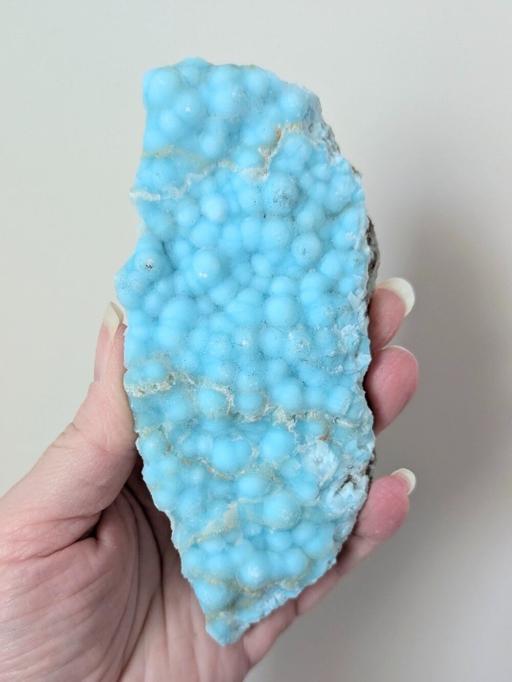 Natural Blue Aragonite Specimen Plate